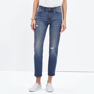 Madewell Straight Crop Boyfriend Jeans Size 24